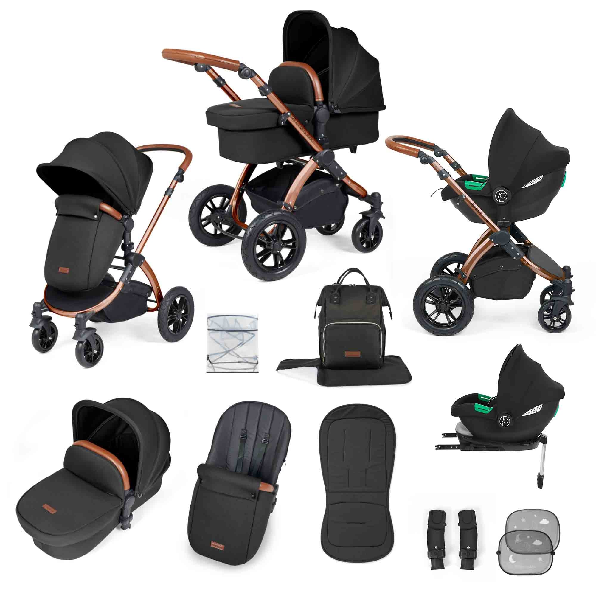 Système de voyage tout-en-un Stomp Luxe Cirrus i-Size avec base ISOFIX
