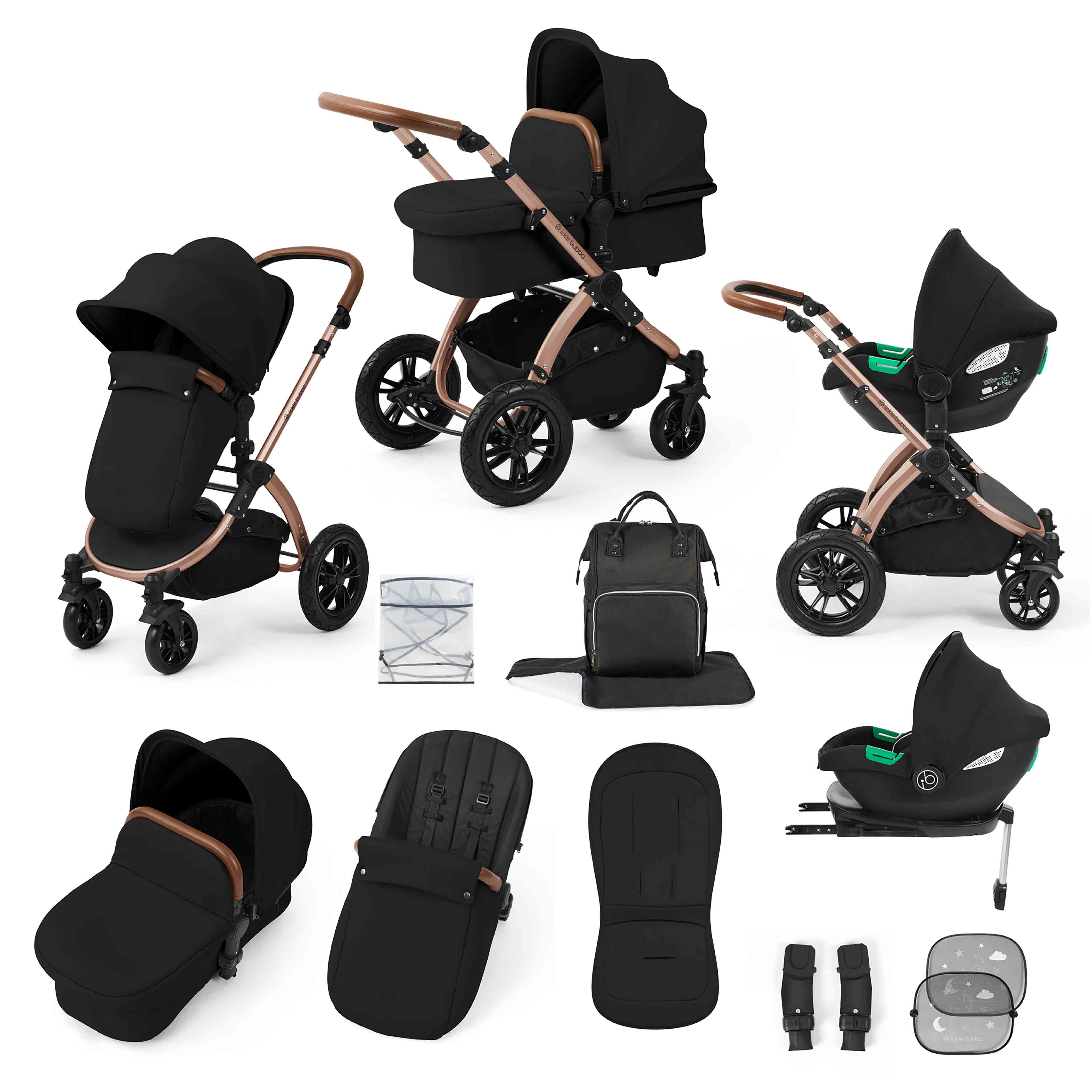 Système de voyage tout-en-un Stomp Luxe Cirrus i-Size avec base ISOFIX