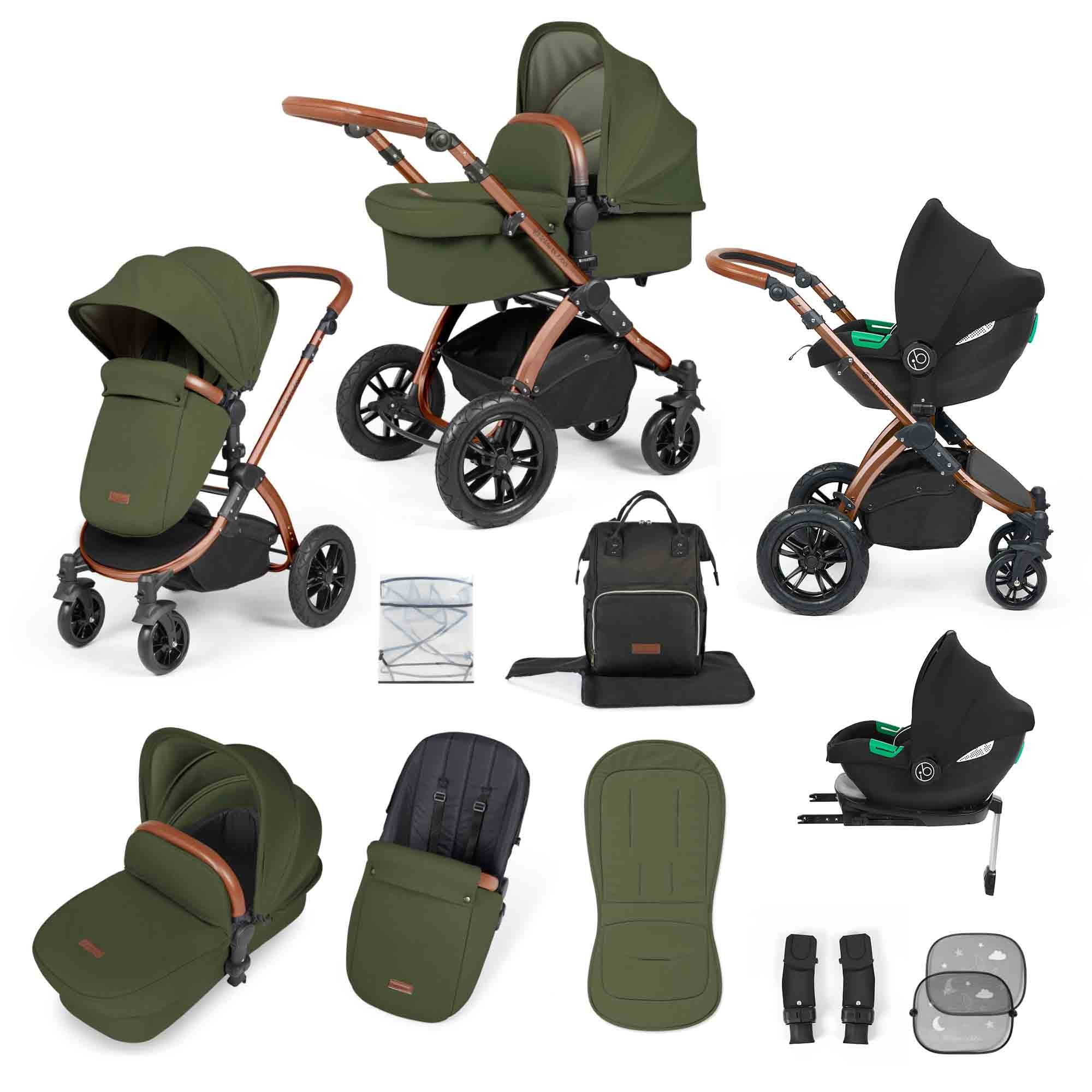 Système de voyage tout-en-un Stomp Luxe Cirrus i-Size avec base ISOFIX