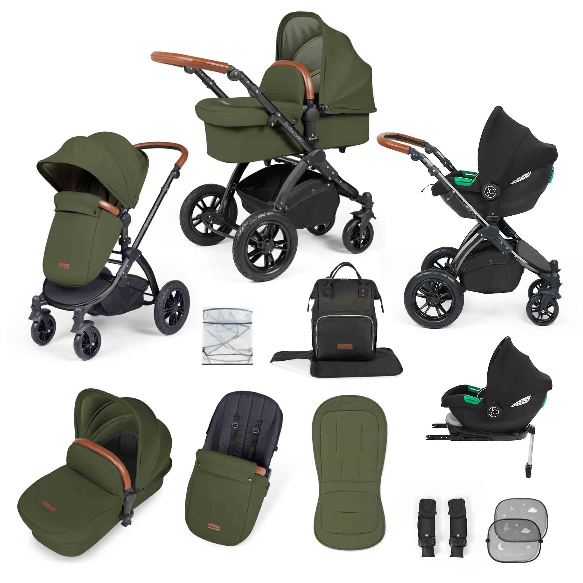 Système de voyage tout-en-un Stomp Luxe Cirrus i-Size avec base ISOFIX