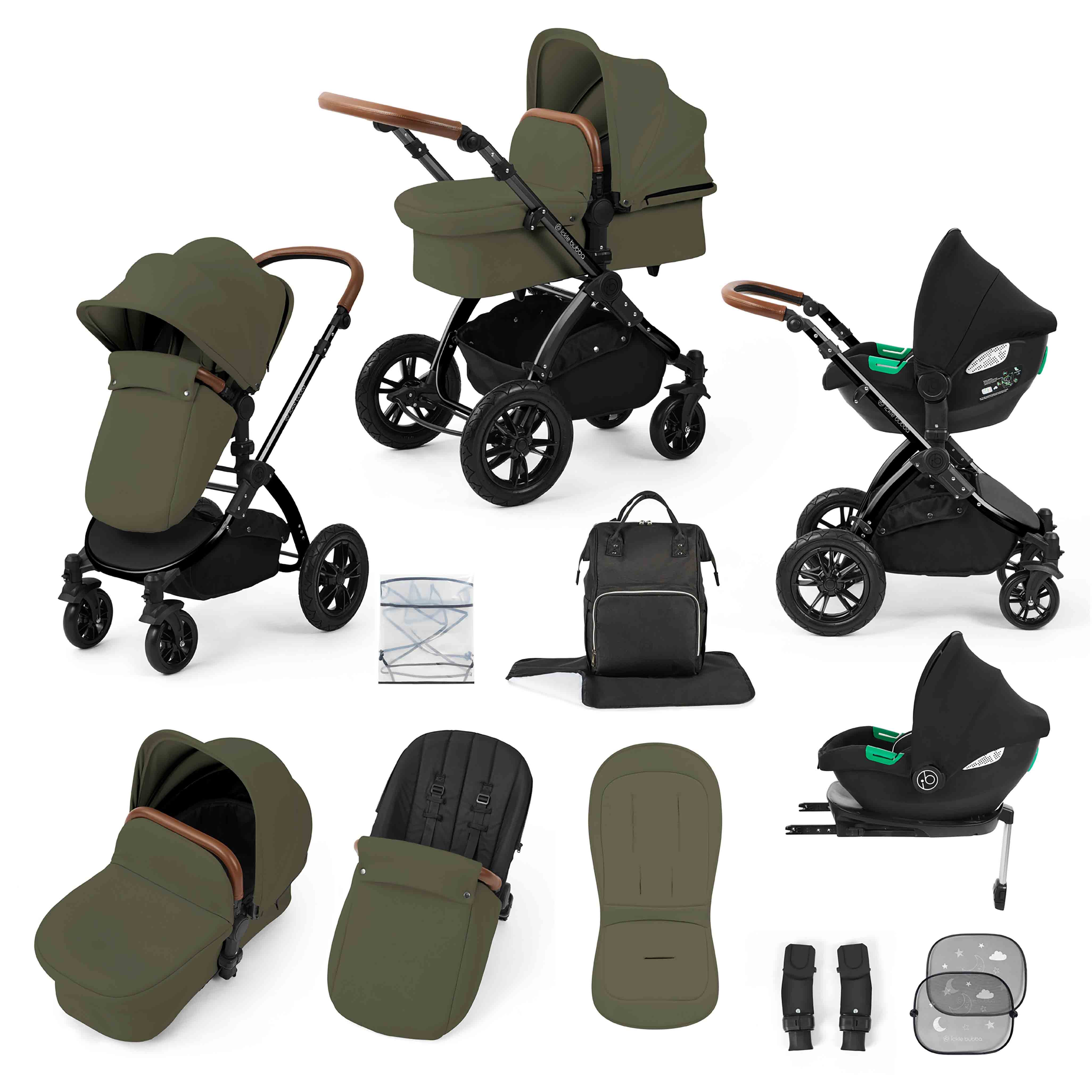 Système de voyage tout-en-un Stomp Luxe Cirrus i-Size avec base ISOFIX
