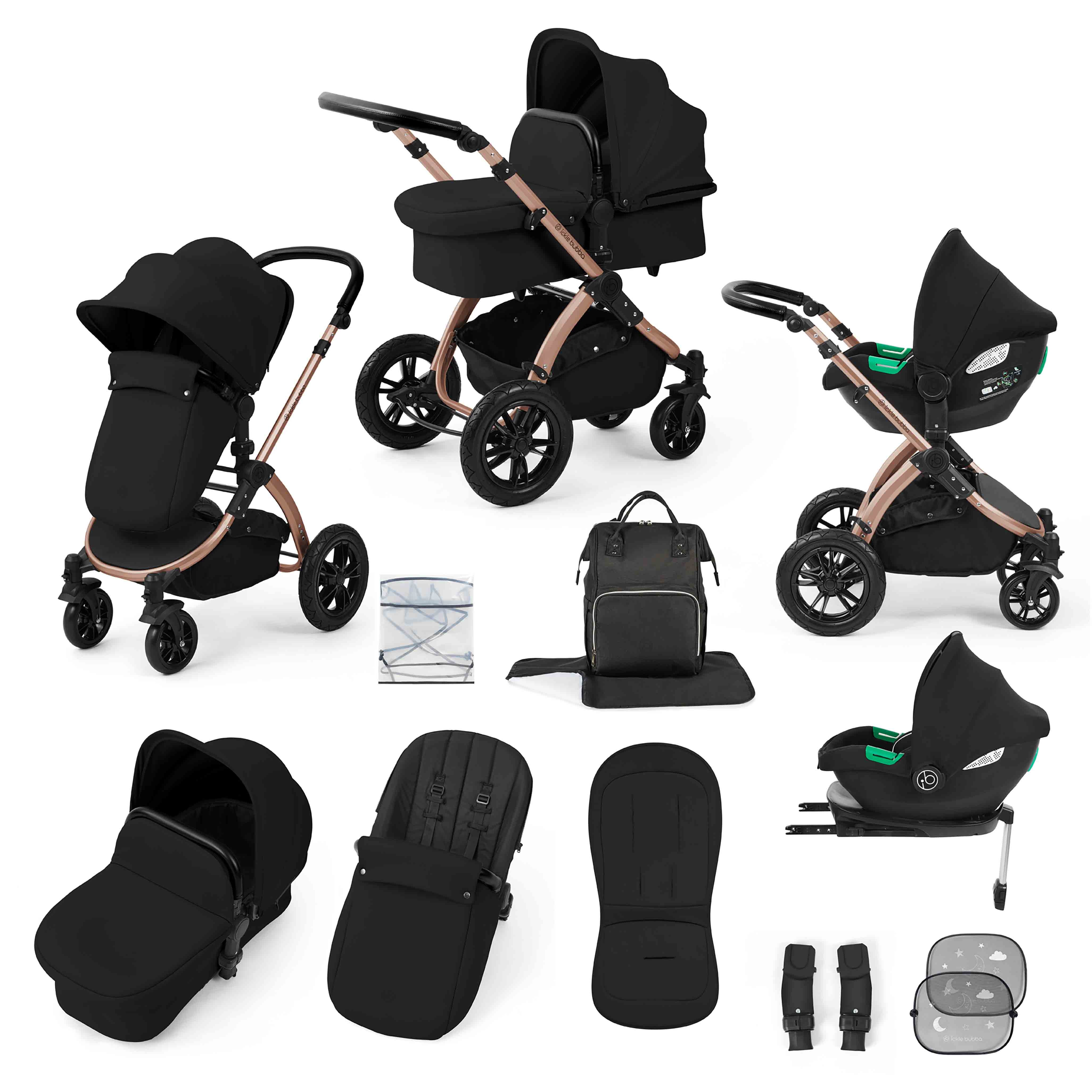 Système de voyage tout-en-un Stomp Luxe Cirrus i-Size avec base ISOFIX