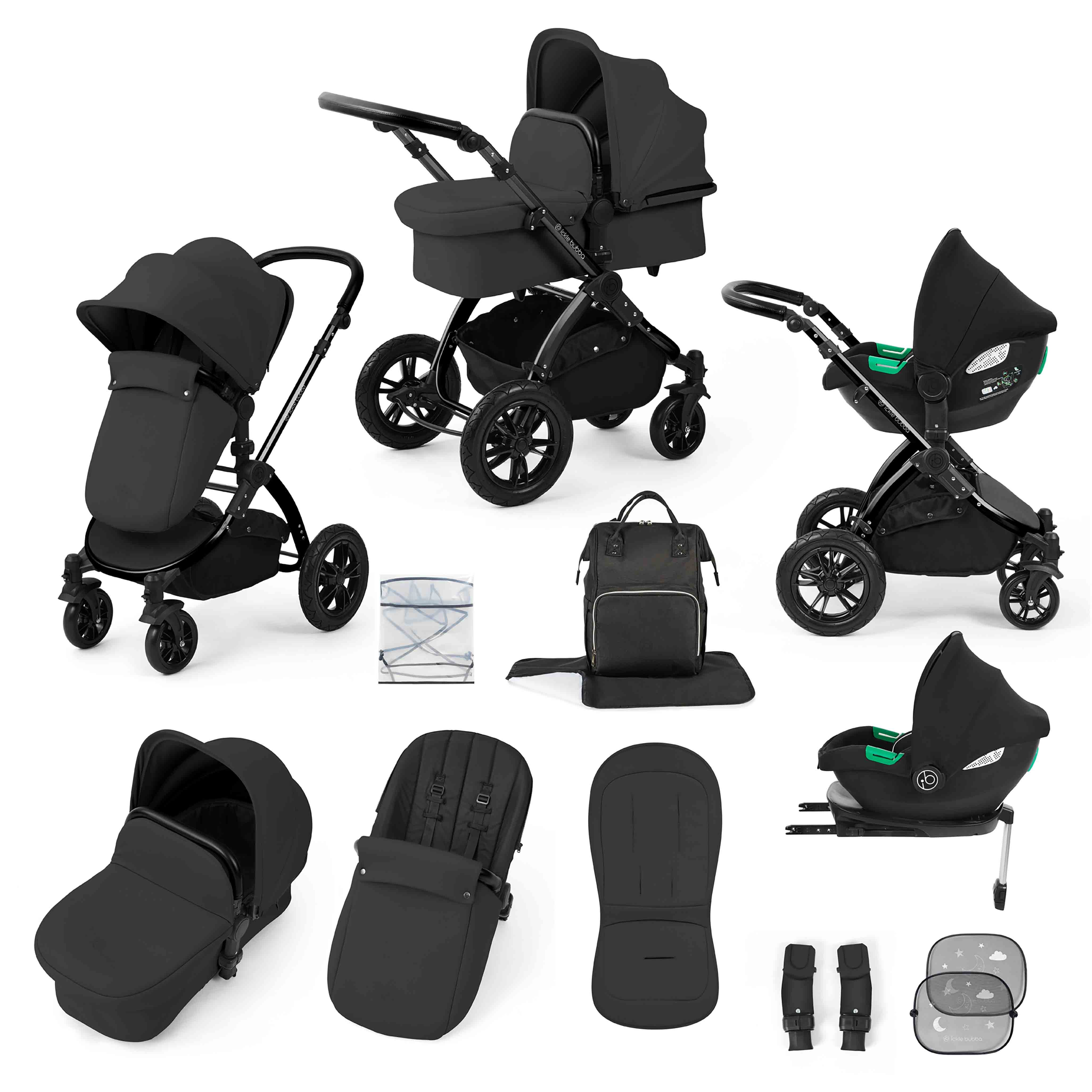 Système de voyage tout-en-un Stomp Luxe Cirrus i-Size avec base ISOFIX