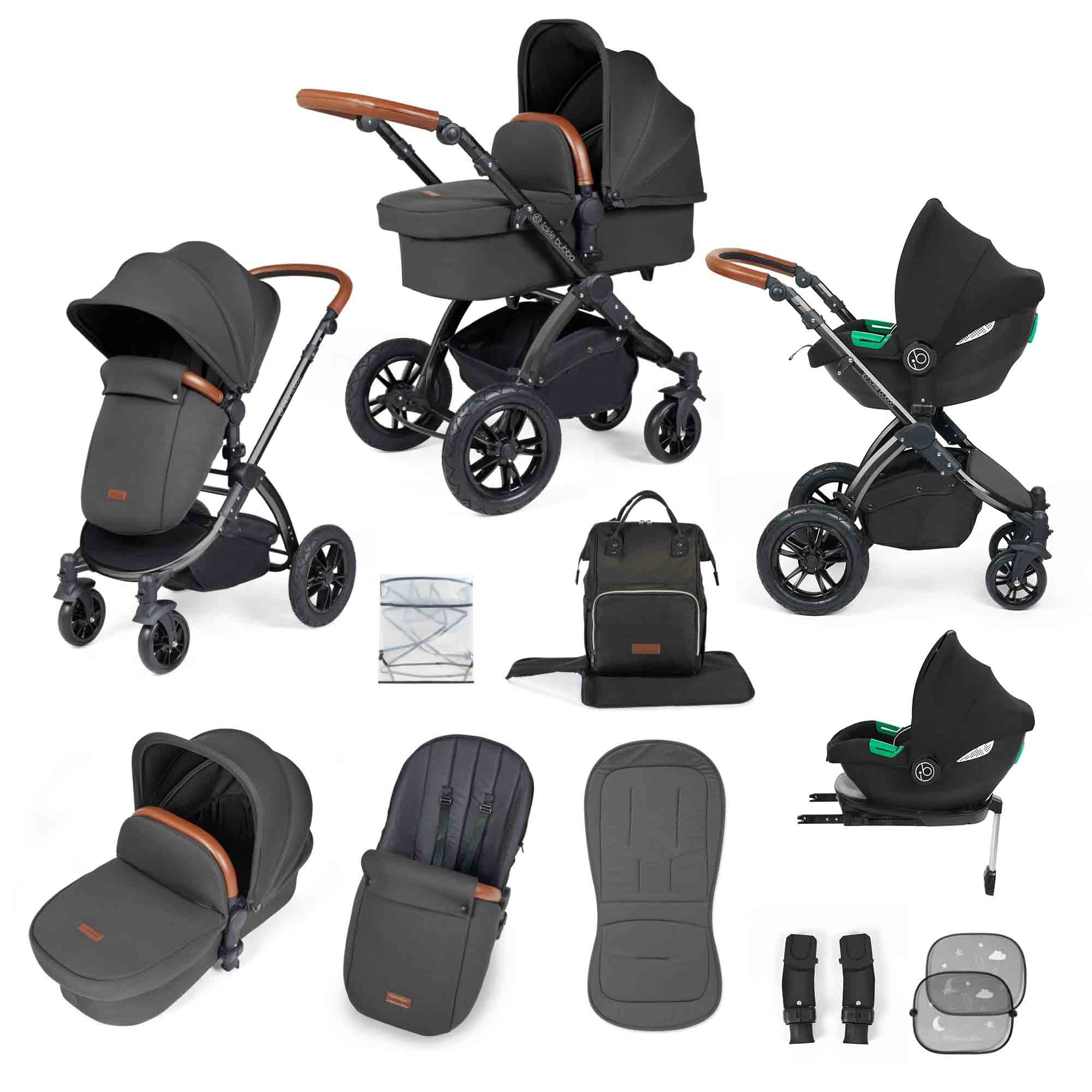 Système de voyage tout-en-un Stomp Luxe Cirrus i-Size avec base ISOFIX