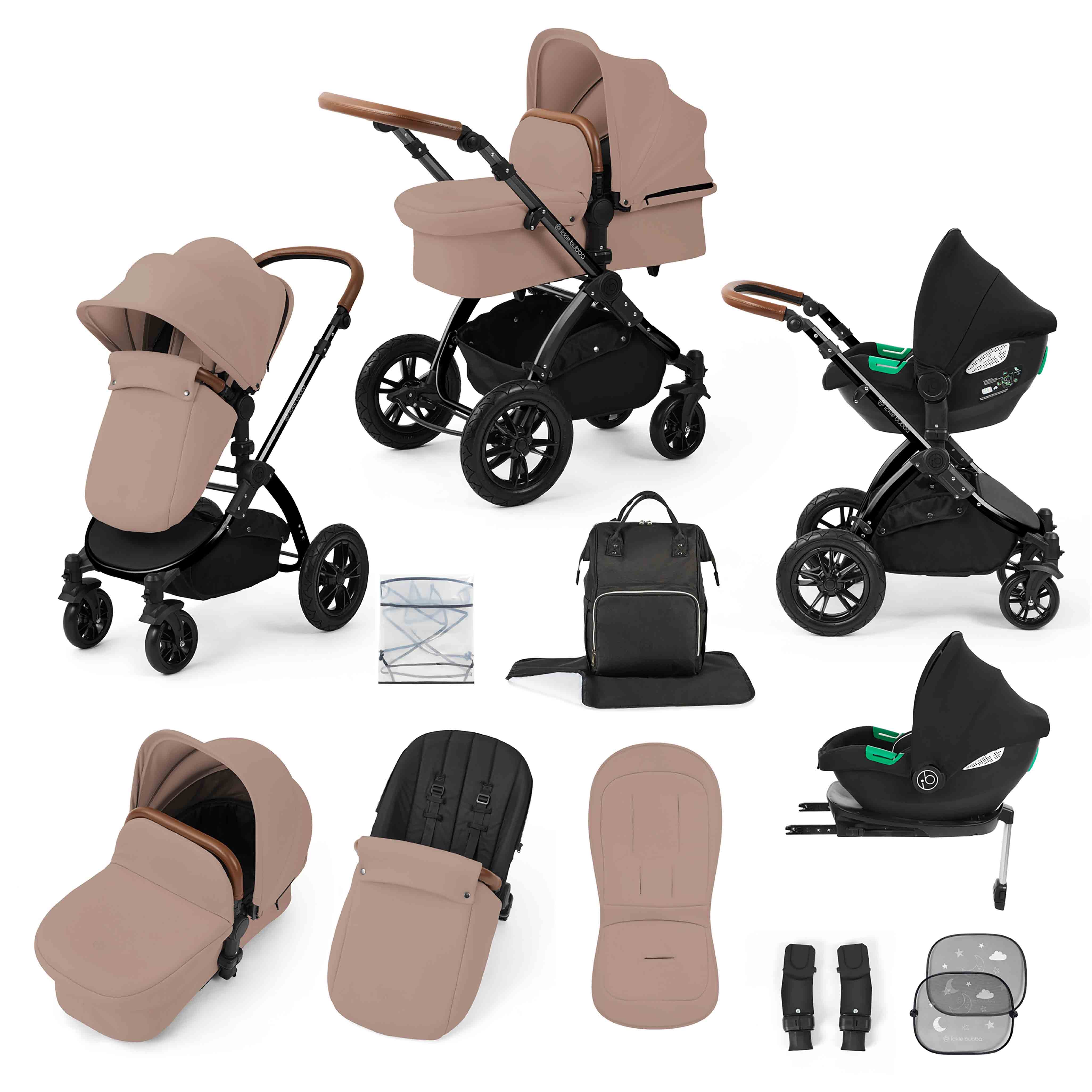 Système de voyage tout-en-un Stomp Luxe Cirrus i-Size avec base ISOFIX