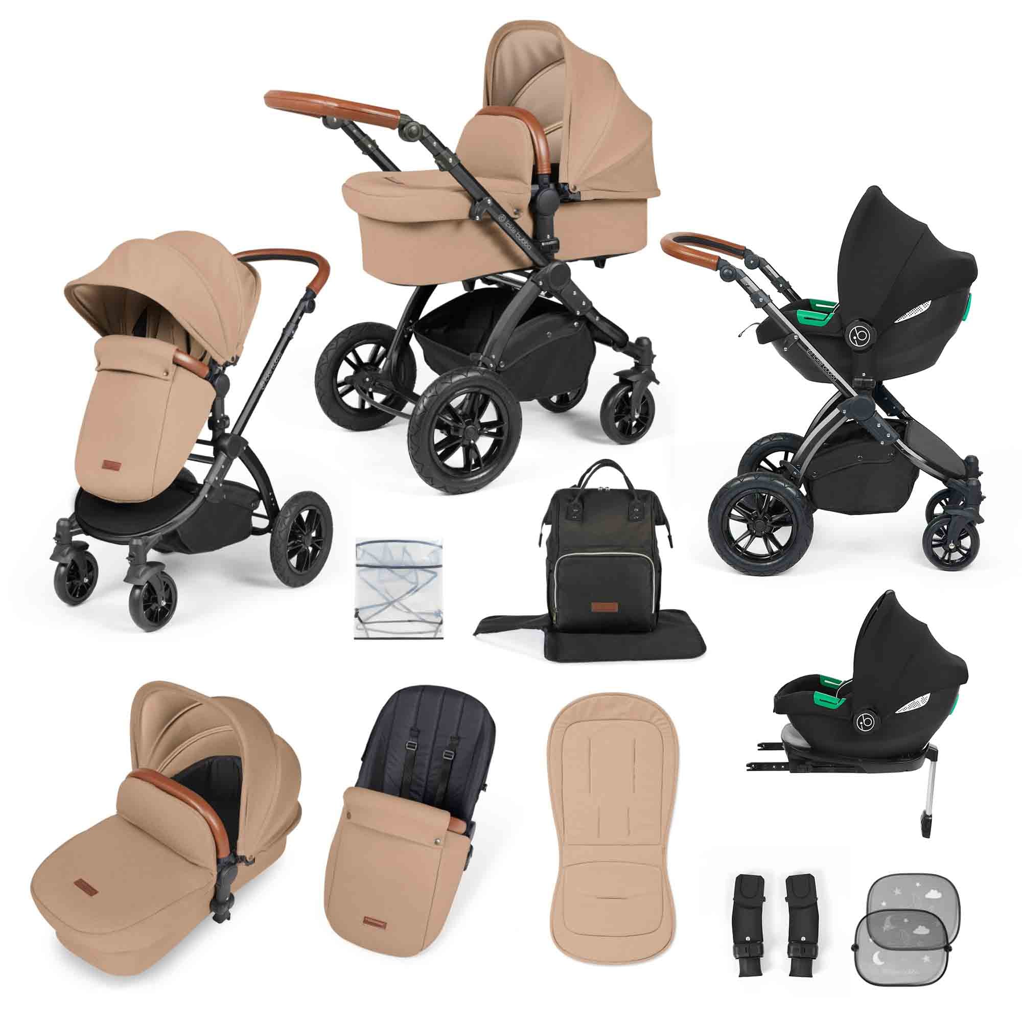 Système de voyage tout-en-un Stomp Luxe Cirrus i-Size avec base ISOFIX