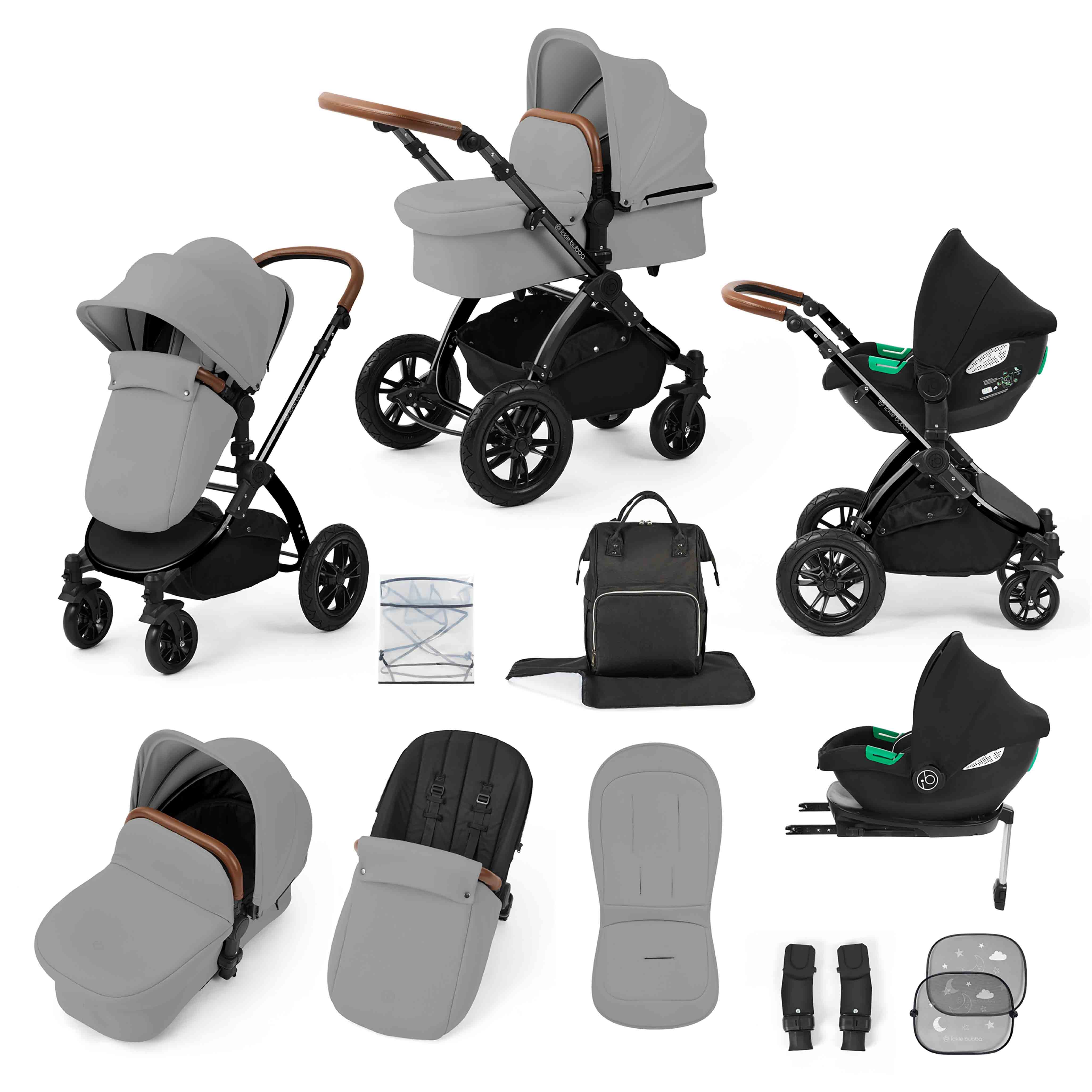 Système de voyage tout-en-un Stomp Luxe Cirrus i-Size avec base ISOFIX