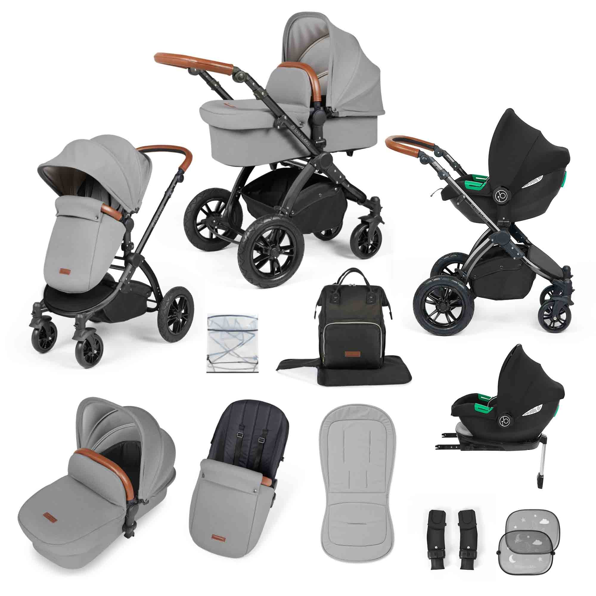 Système de voyage tout-en-un Stomp Luxe Cirrus i-Size avec base ISOFIX