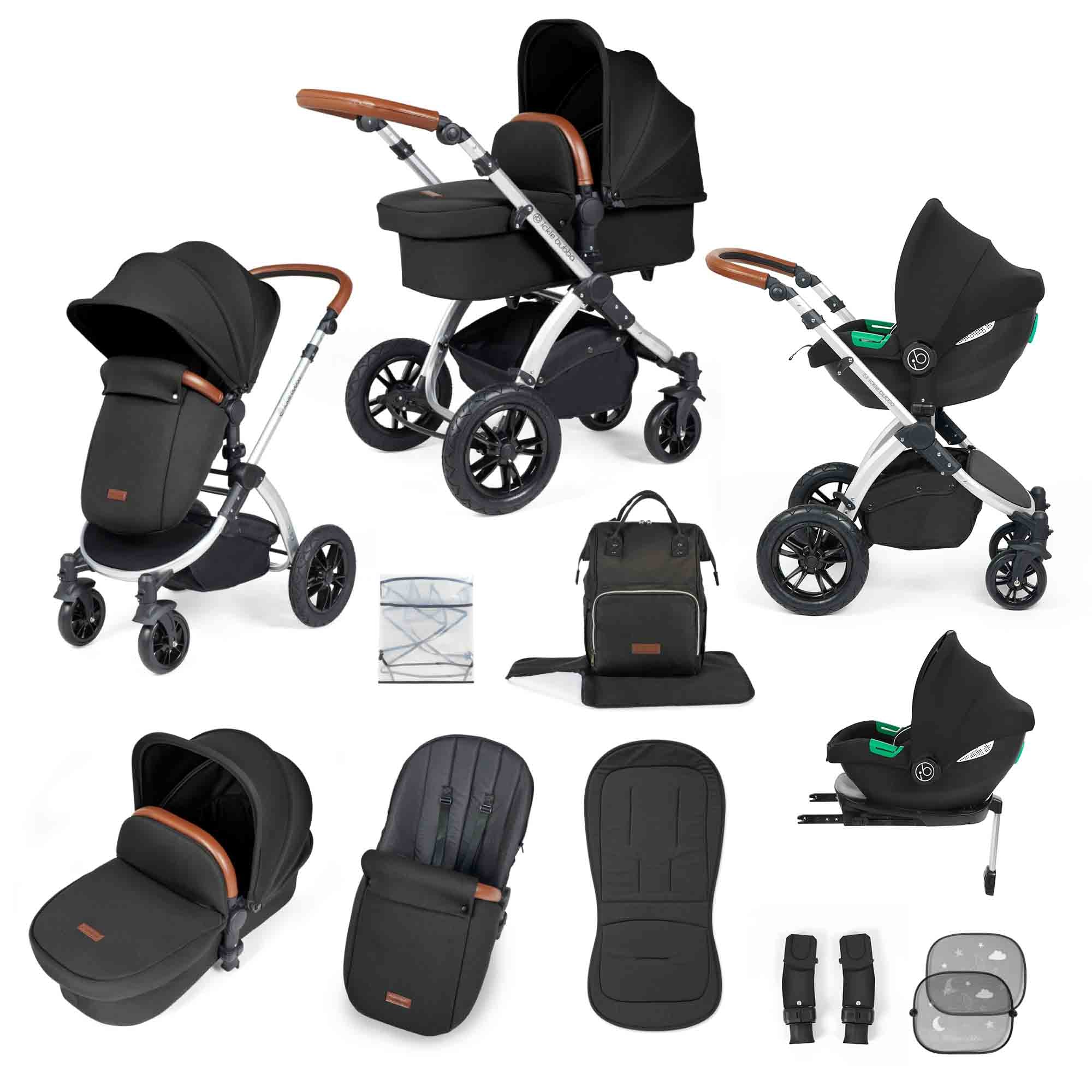 Système de voyage tout-en-un Stomp Luxe Cirrus i-Size avec base ISOFIX