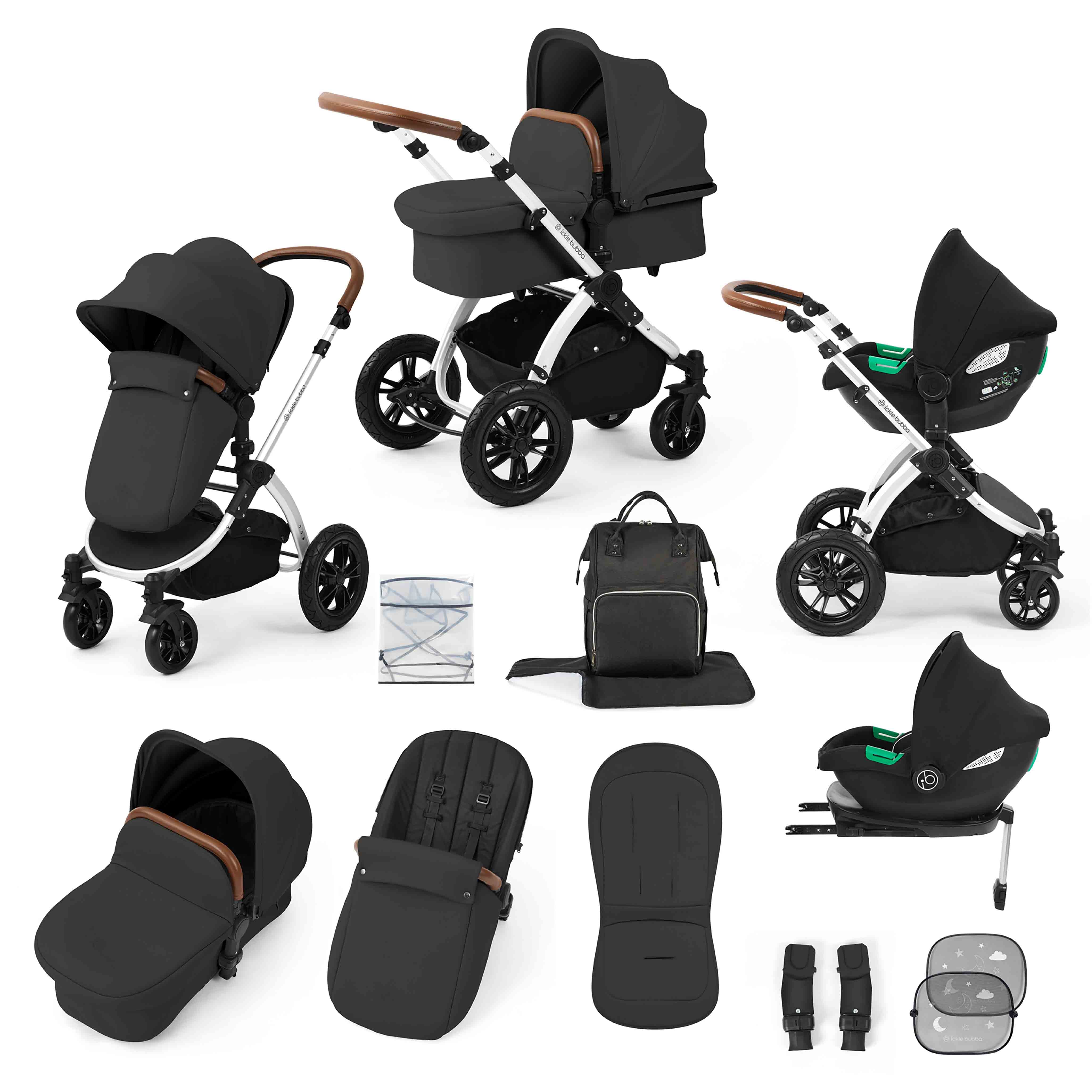 Système de voyage tout-en-un Stomp Luxe Cirrus i-Size avec base ISOFIX