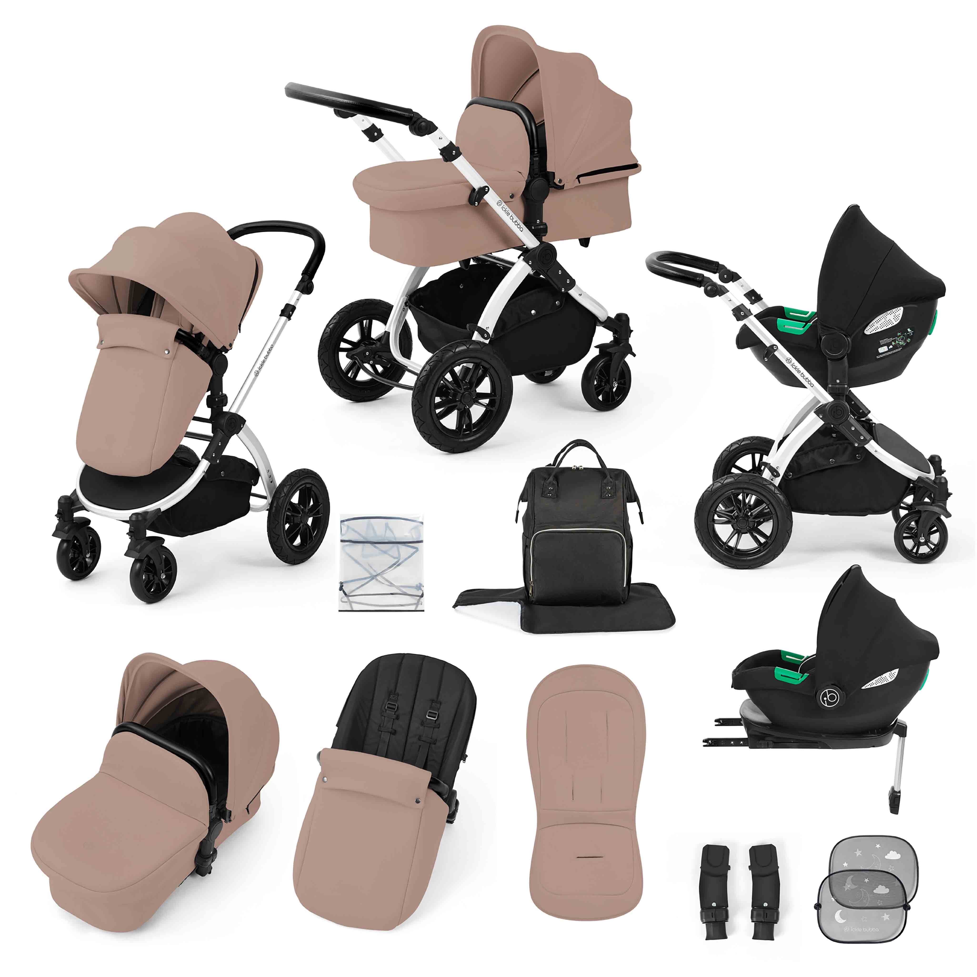 Système de voyage tout-en-un Stomp Luxe Cirrus i-Size avec base ISOFIX