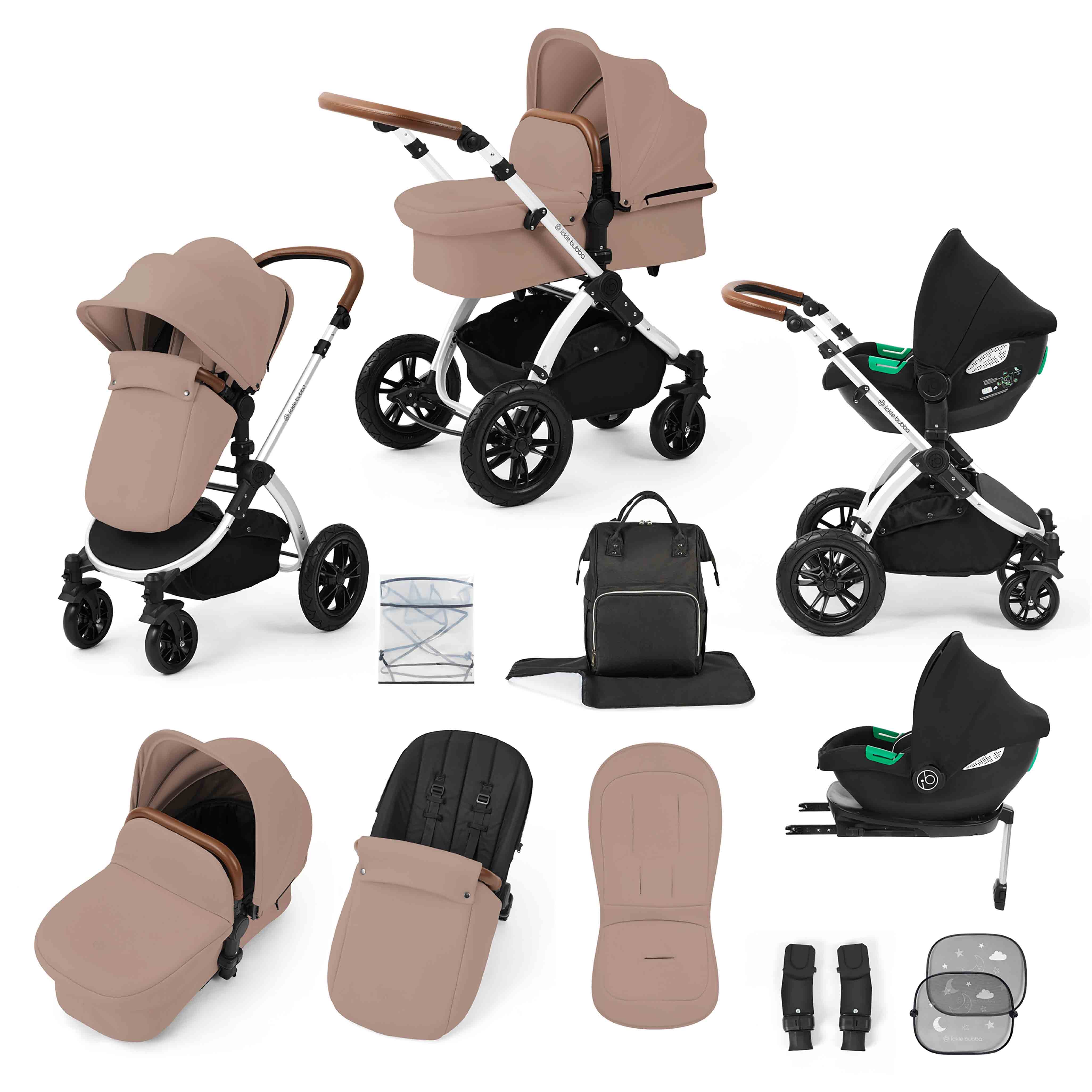 Système de voyage tout-en-un Stomp Luxe Cirrus i-Size avec base ISOFIX