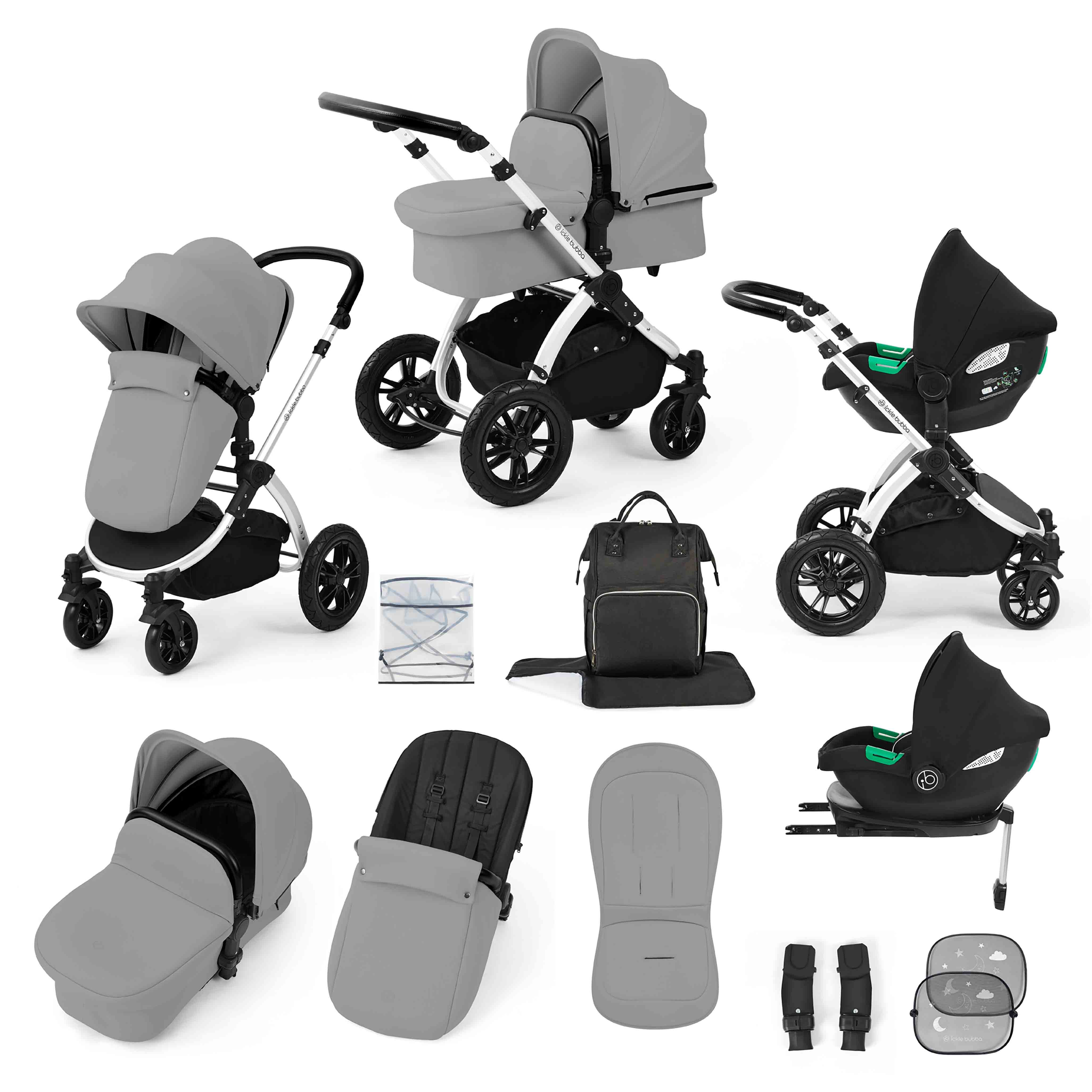 Système de voyage tout-en-un Stomp Luxe Cirrus i-Size avec base ISOFIX