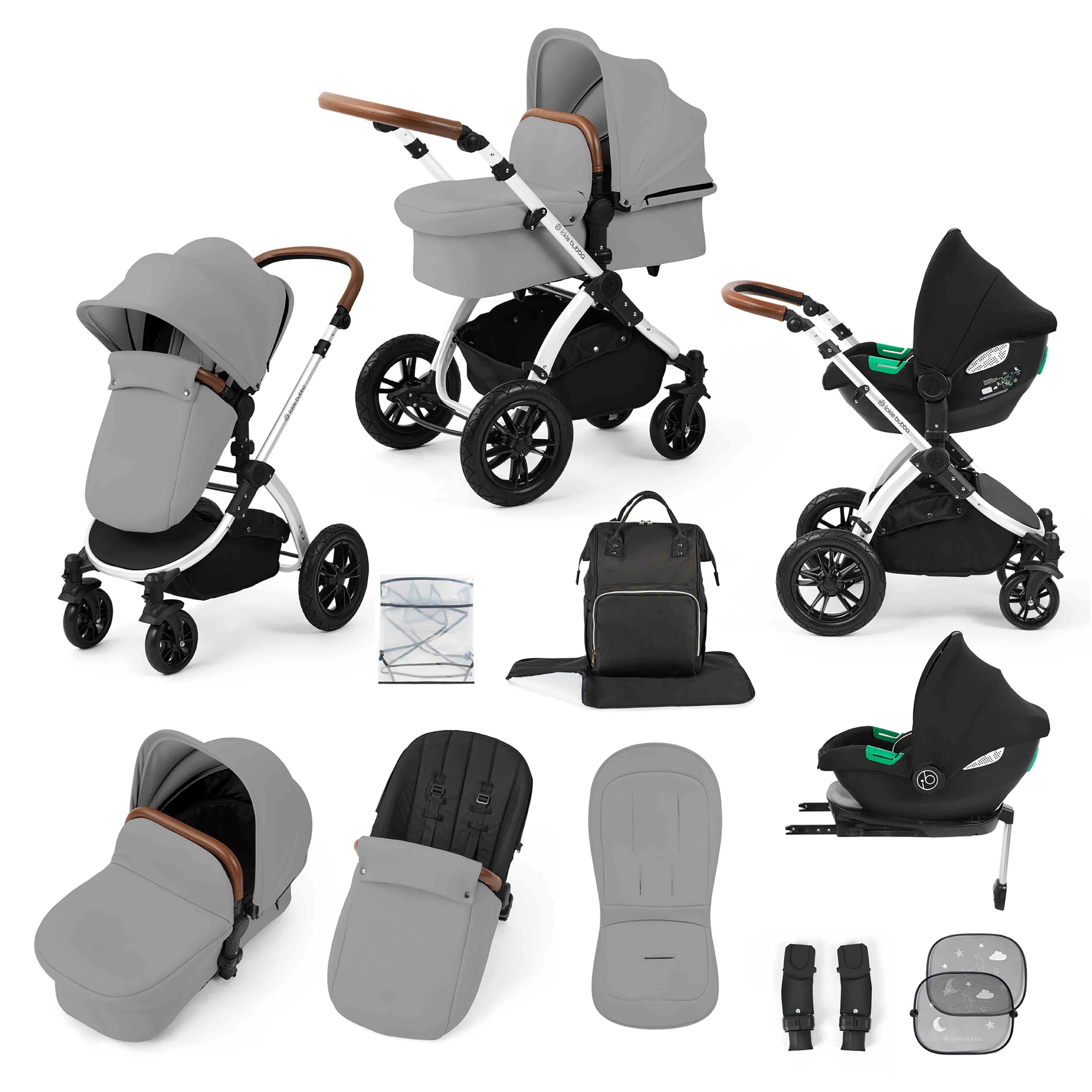 Système de voyage tout-en-un Stomp Luxe Cirrus i-Size avec base ISOFIX