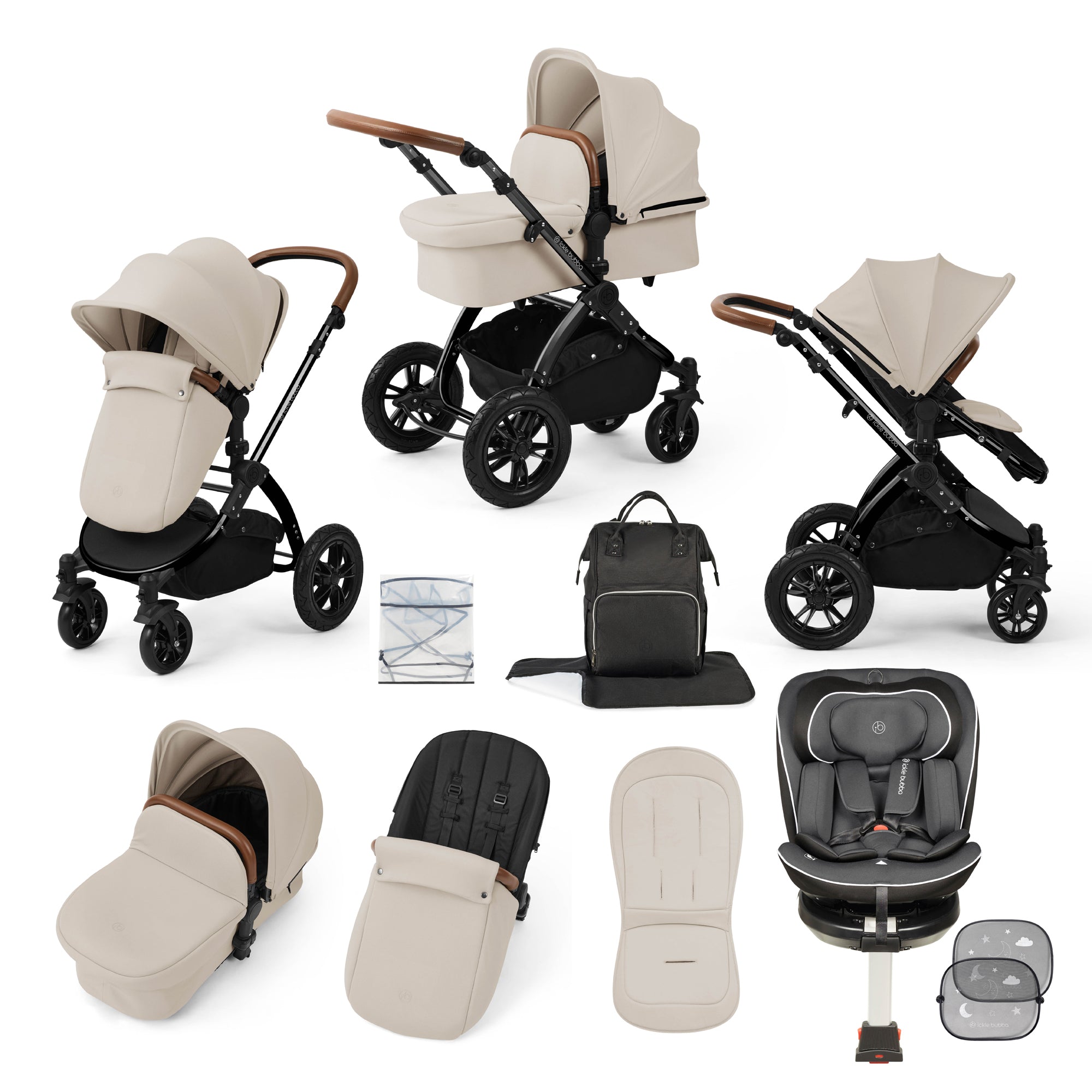 Ensemble de voyage Stomp Luxe avec siège auto Radial i-Size Plus 360 Tour 40-150cm Isofix