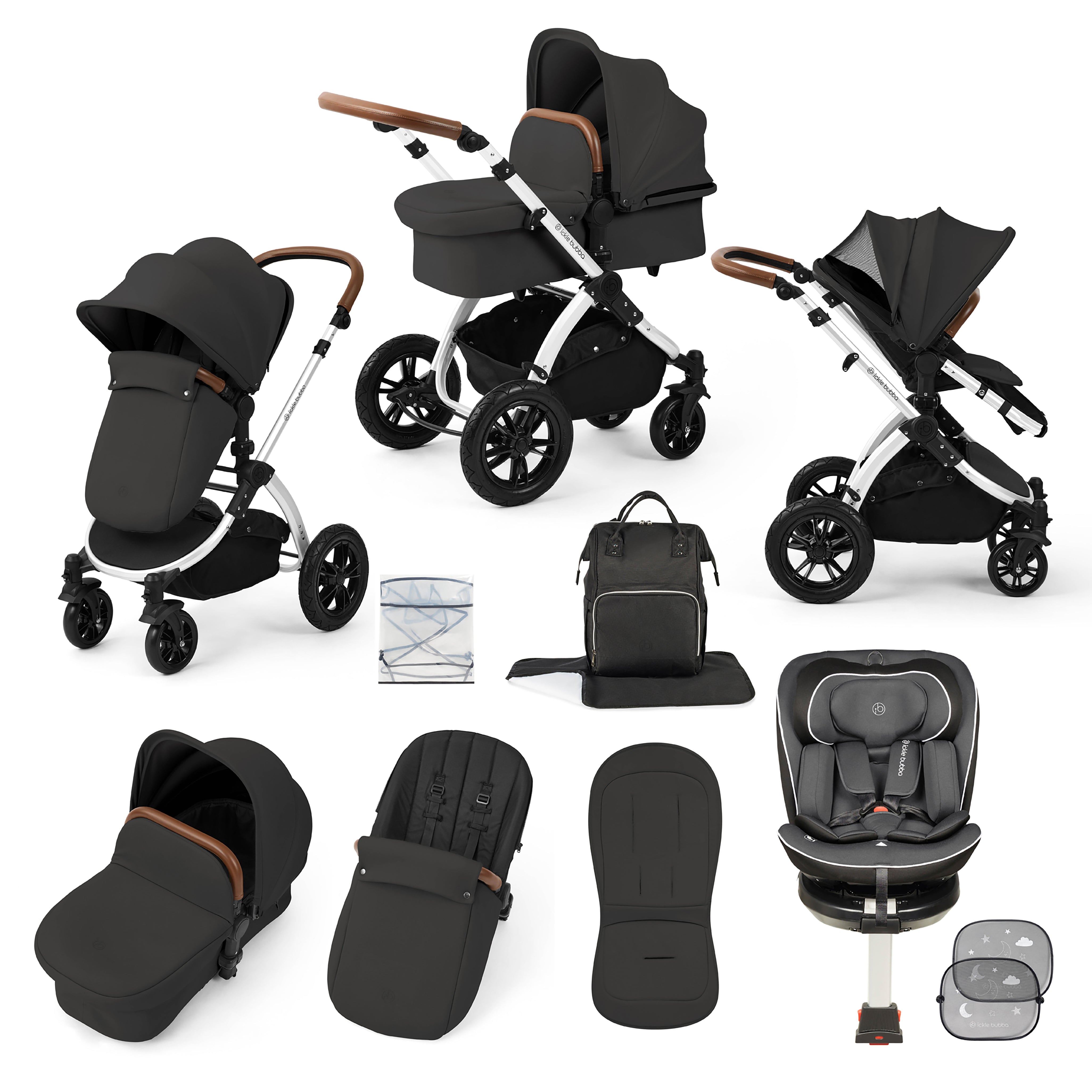 Ensemble de voyage Stomp Luxe avec siège auto Radial i-Size Plus 360 Tour 40-150cm Isofix